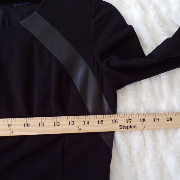 Piazza Sempione black long sleeve italian mini dress M - Picture 8 of 11